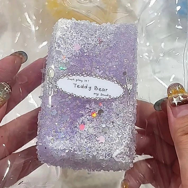 Teddy bear スクイーズ　  ぶどうキラキラトースト