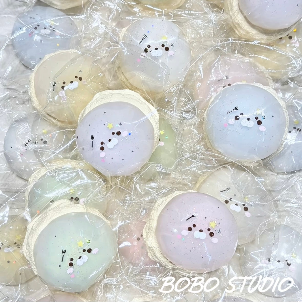 BOBO スクイーズ　 アザラシ白玉団子 レモン