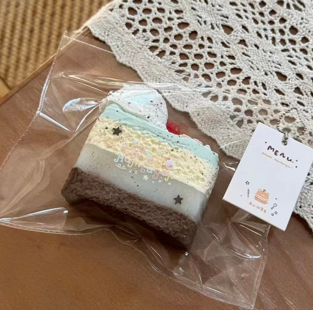 Happy Hamburger スクイーズ　チョコ四層ケーキ